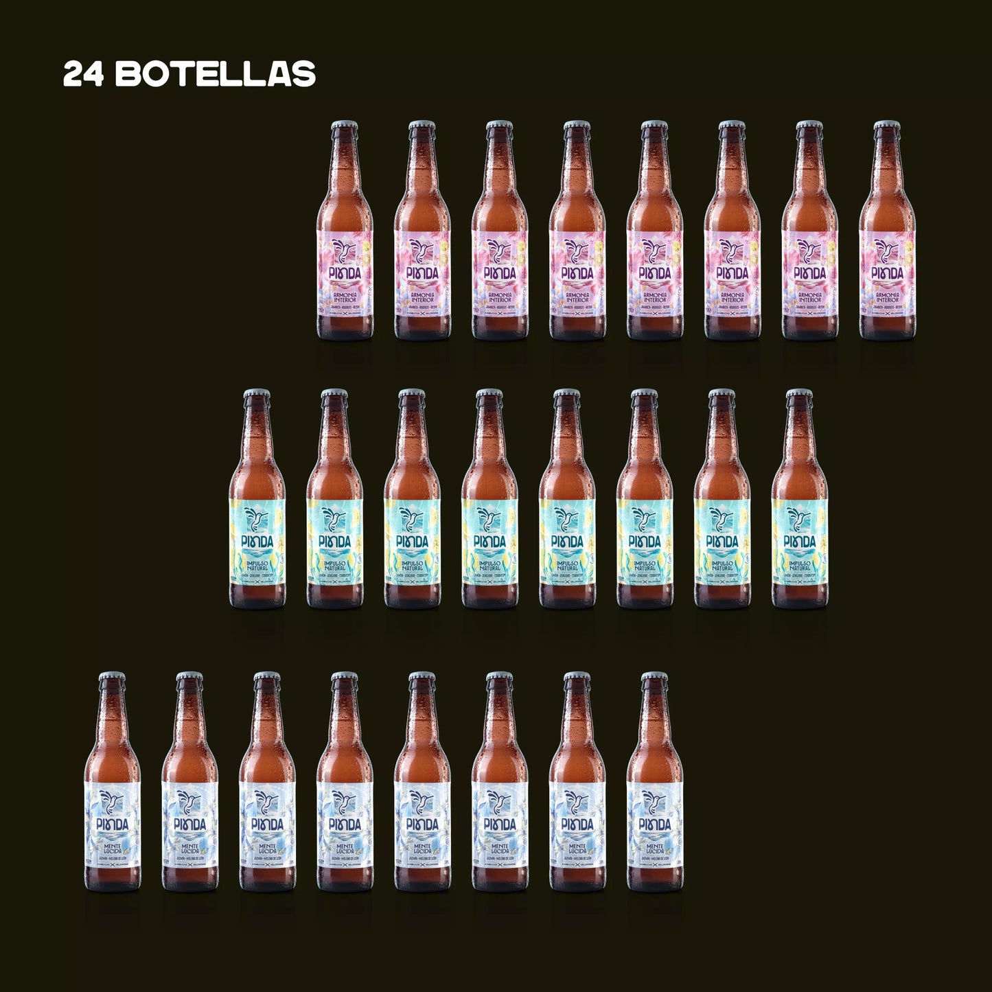 Mix Funcional - Sabores con Hongos Adaptógenos - Botella 330ml