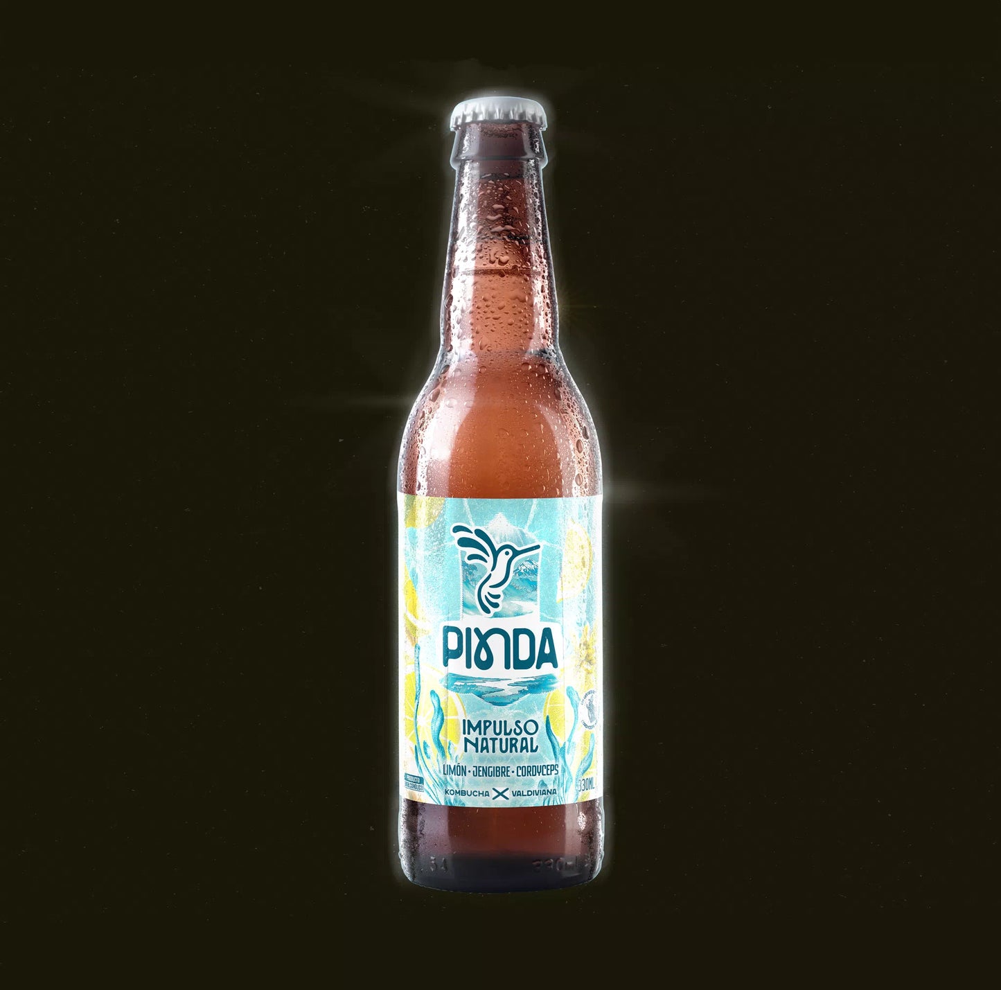 Impulso Natural - Energía y Vigor con Limón, Jengibre y Cordyceps - Pinda 330ML